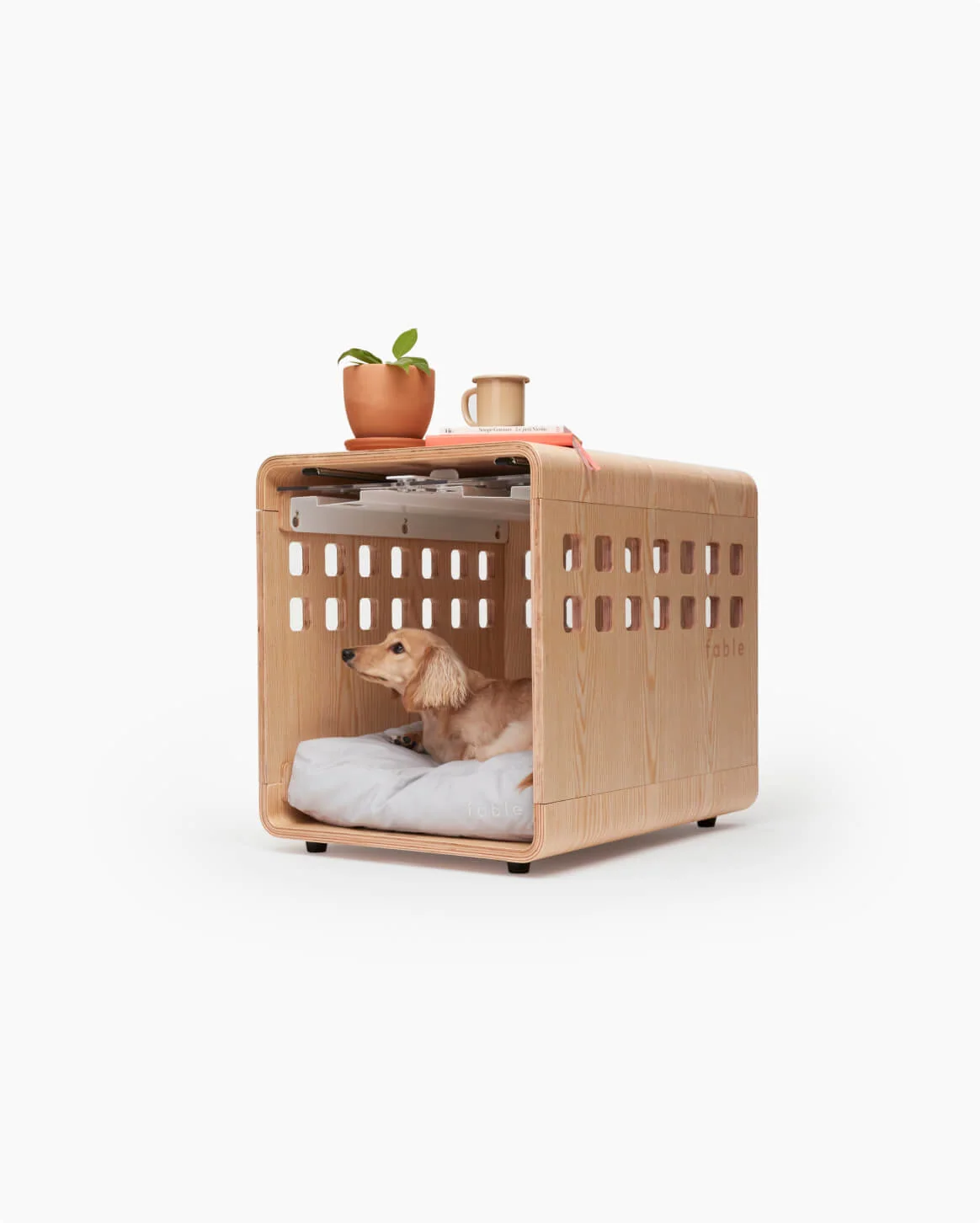 Signature Crate Bentwood Furniture Dog Crate in Two Finishes