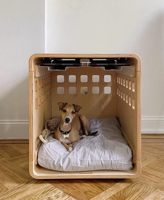 Signature Crate Bentwood Furniture Dog Crate in Two Finishes