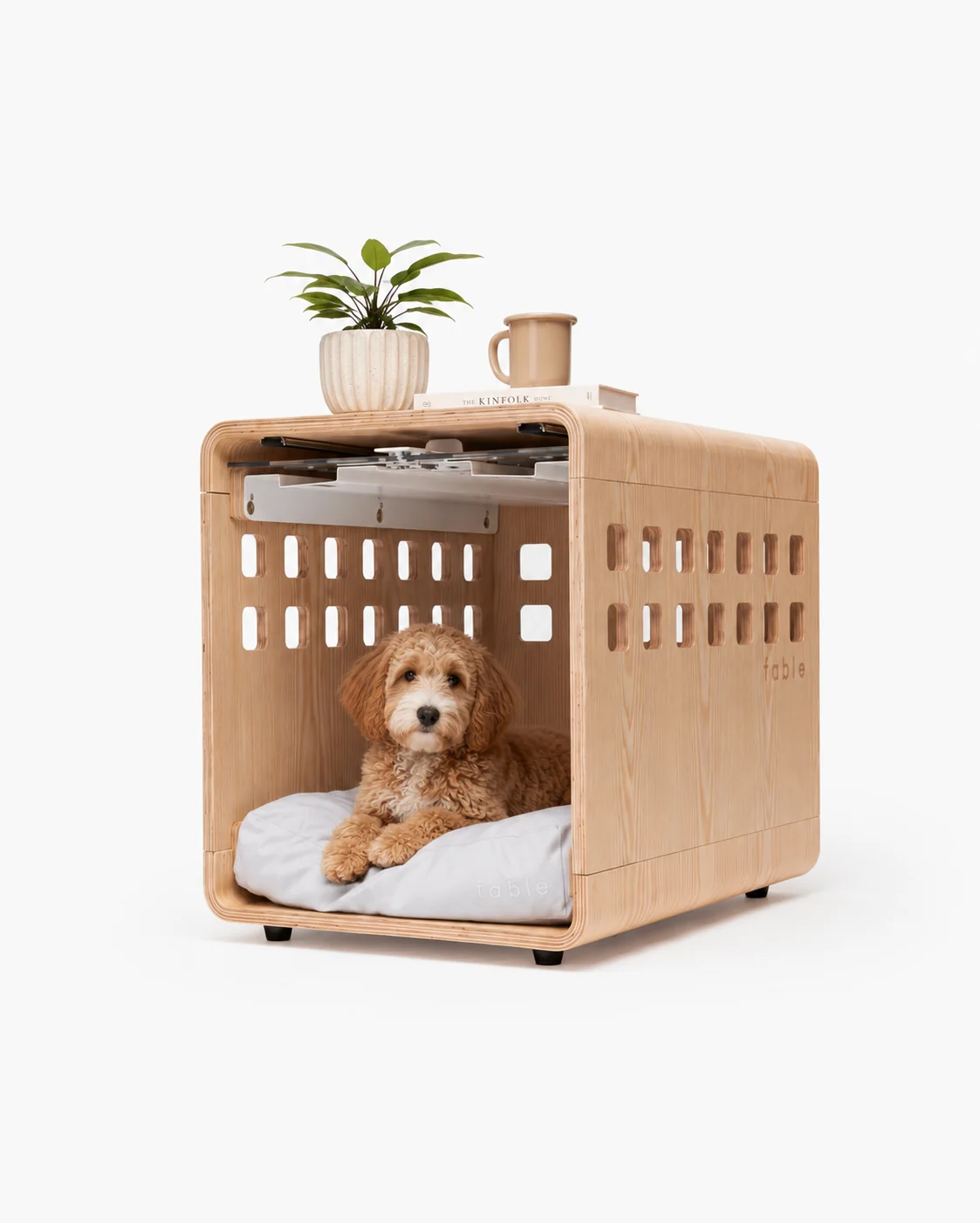 Signature Crate Bentwood Furniture Dog Crate in Two Finishes