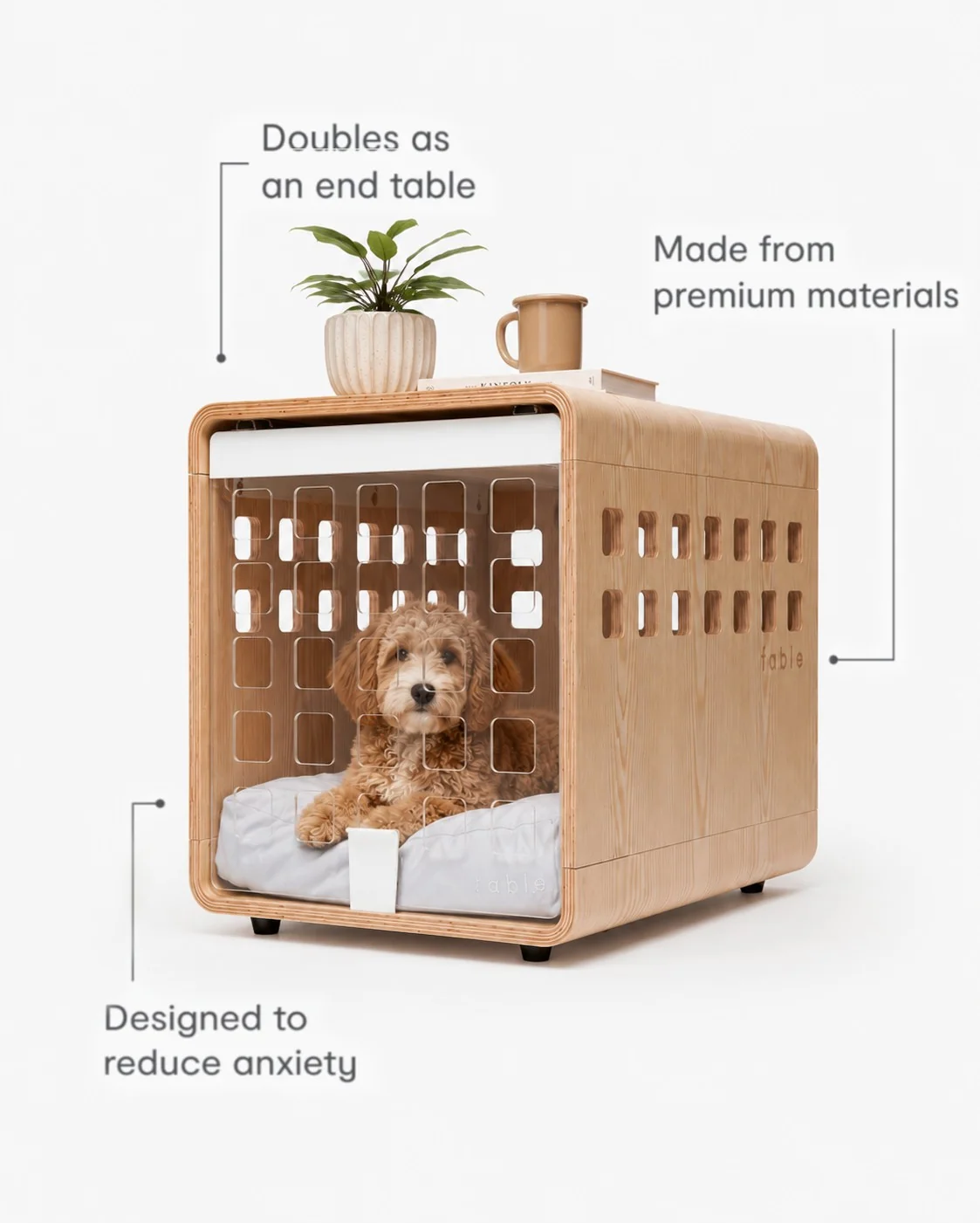 Signature Crate Bentwood Furniture Dog Crate in Two Finishes