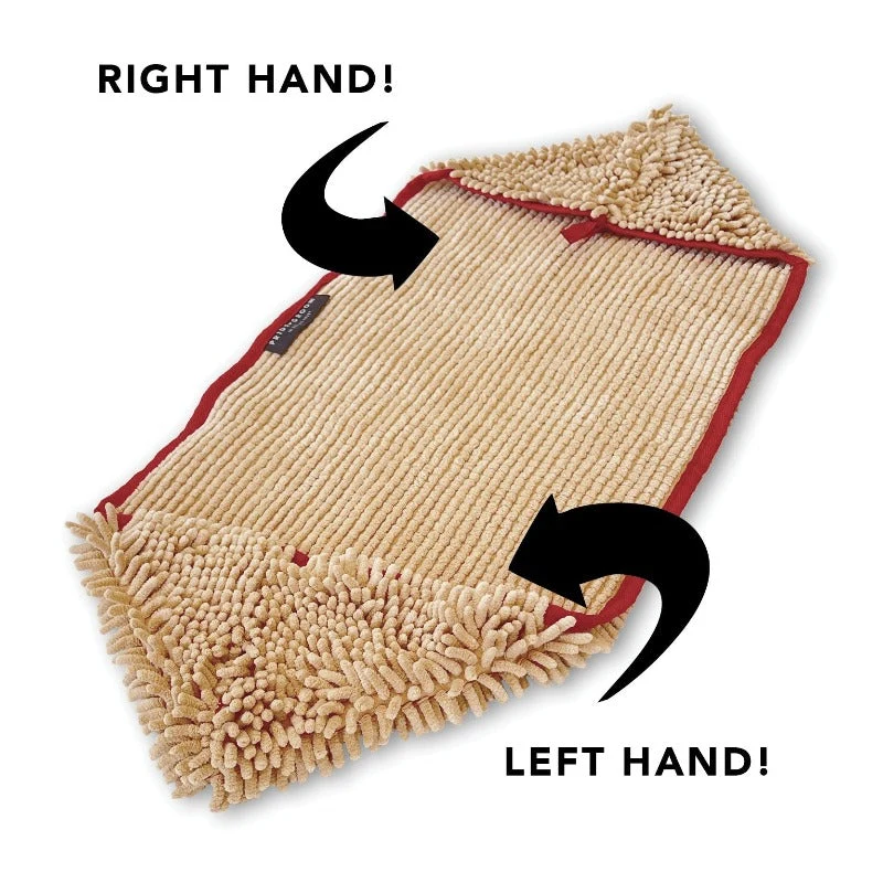 Pride + Groom THE TOWEL asciugamano in microfibra per cani e gatti con tasche per le mani