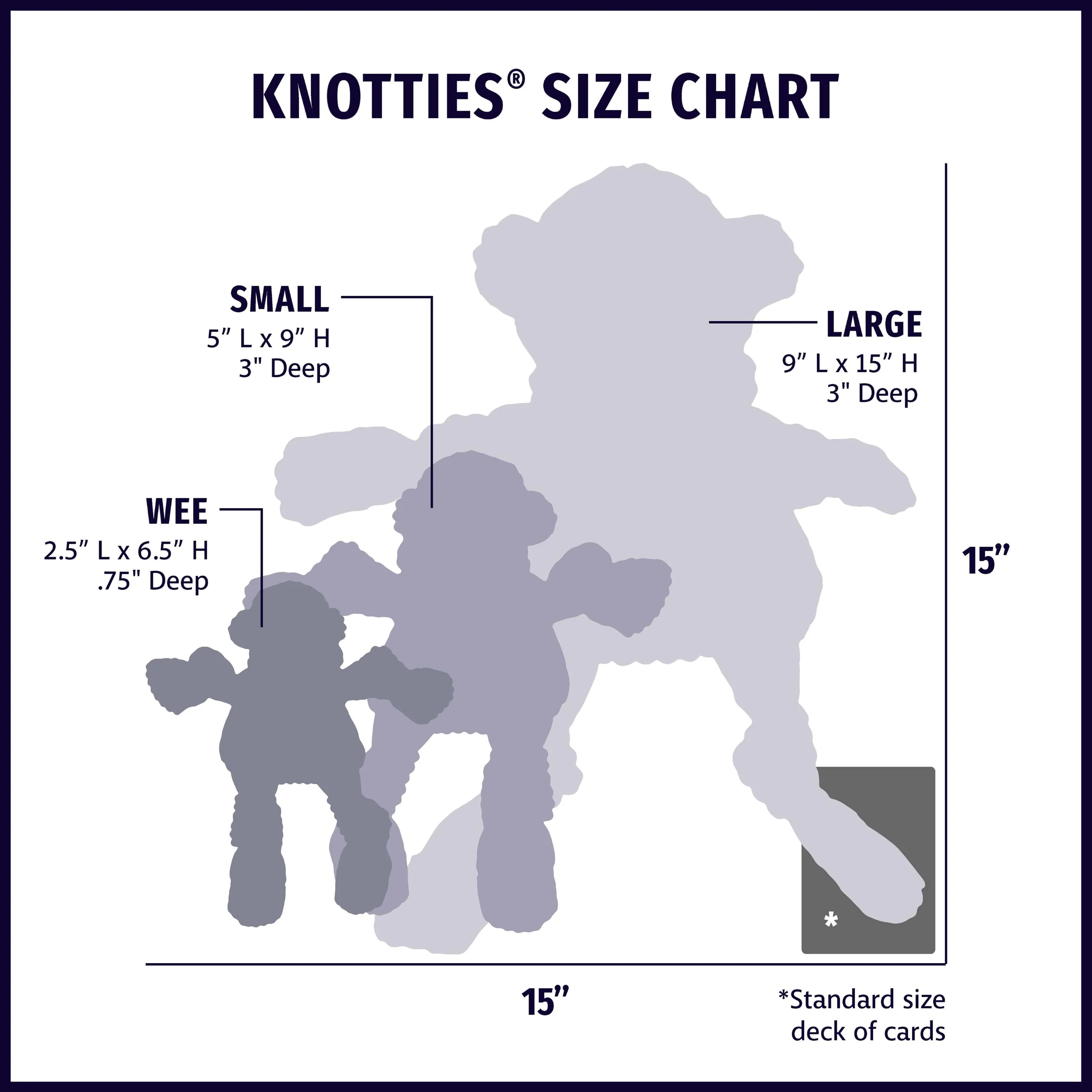Sly Fox Knottie® Plush Dog Toy with Five Squeakers