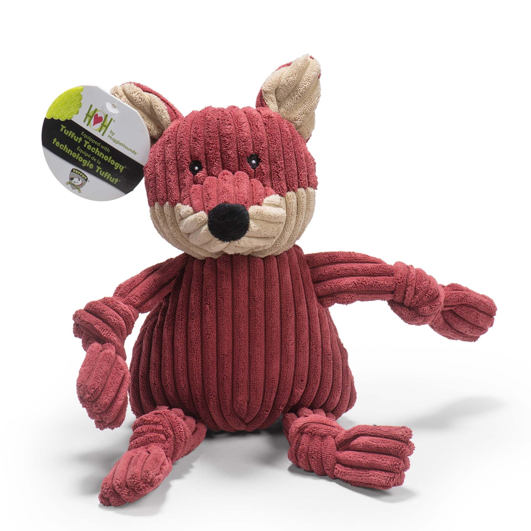 Sly Fox Knottie® Plush Dog Toy with Five Squeakers