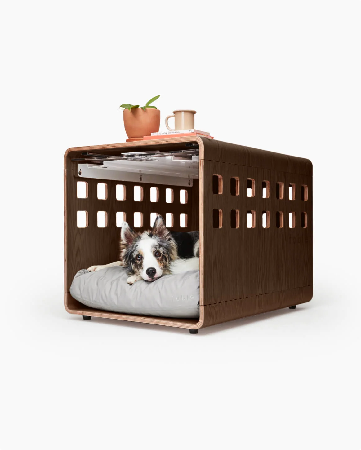 Signature Crate Bentwood Furniture Dog Crate in Two Finishes