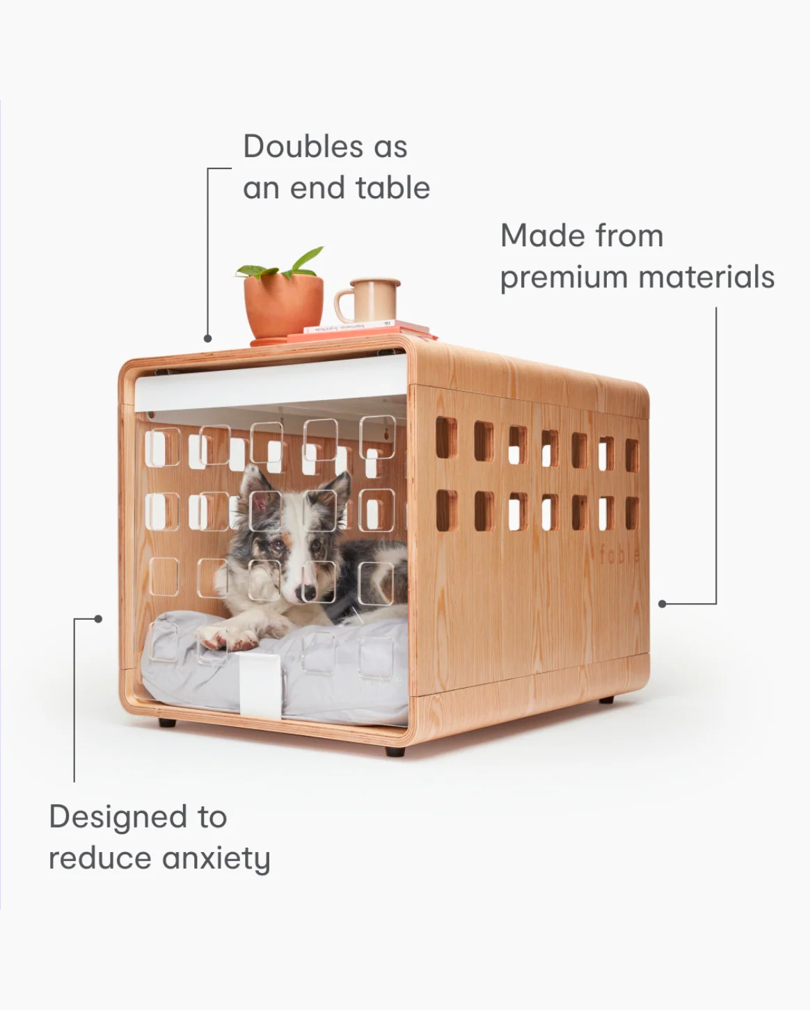 Signature Crate Bentwood Furniture Dog Crate in Two Finishes