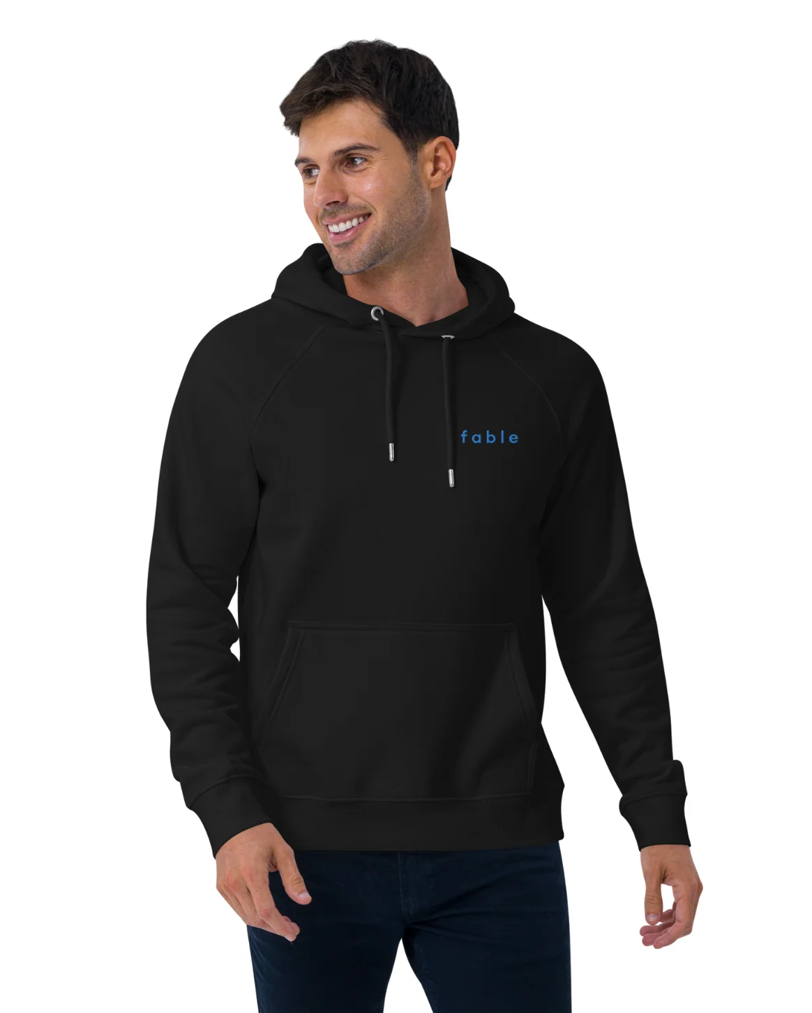 Unisex Eco Raglan Hoodie in Organic Cotton Blend