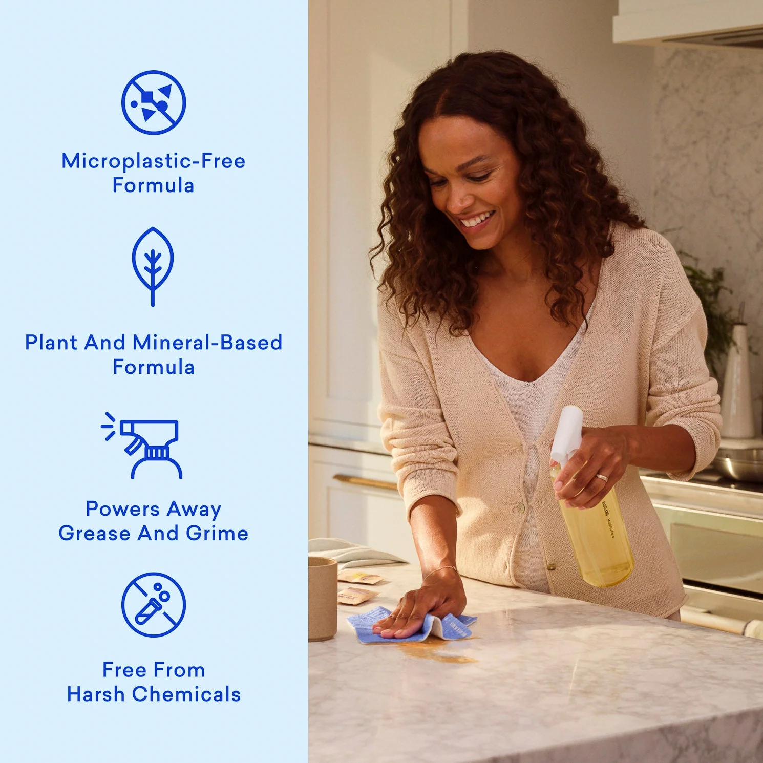 Multi-Surface Cleaner Starter-Set mit nachfüllbarer Flasche und Zitronen-Tabletten