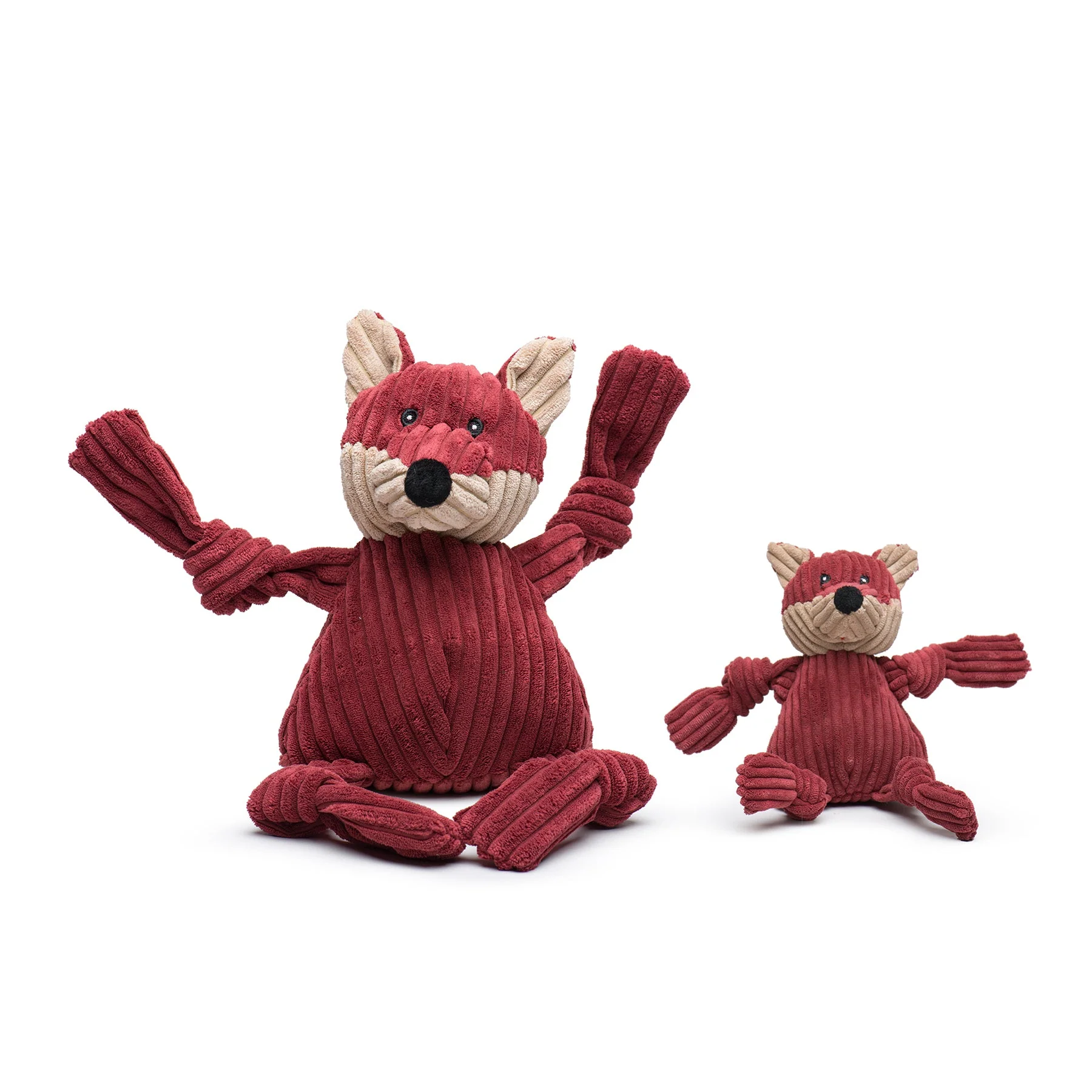 Sly Fox Knottie® Plush Dog Toy with Five Squeakers