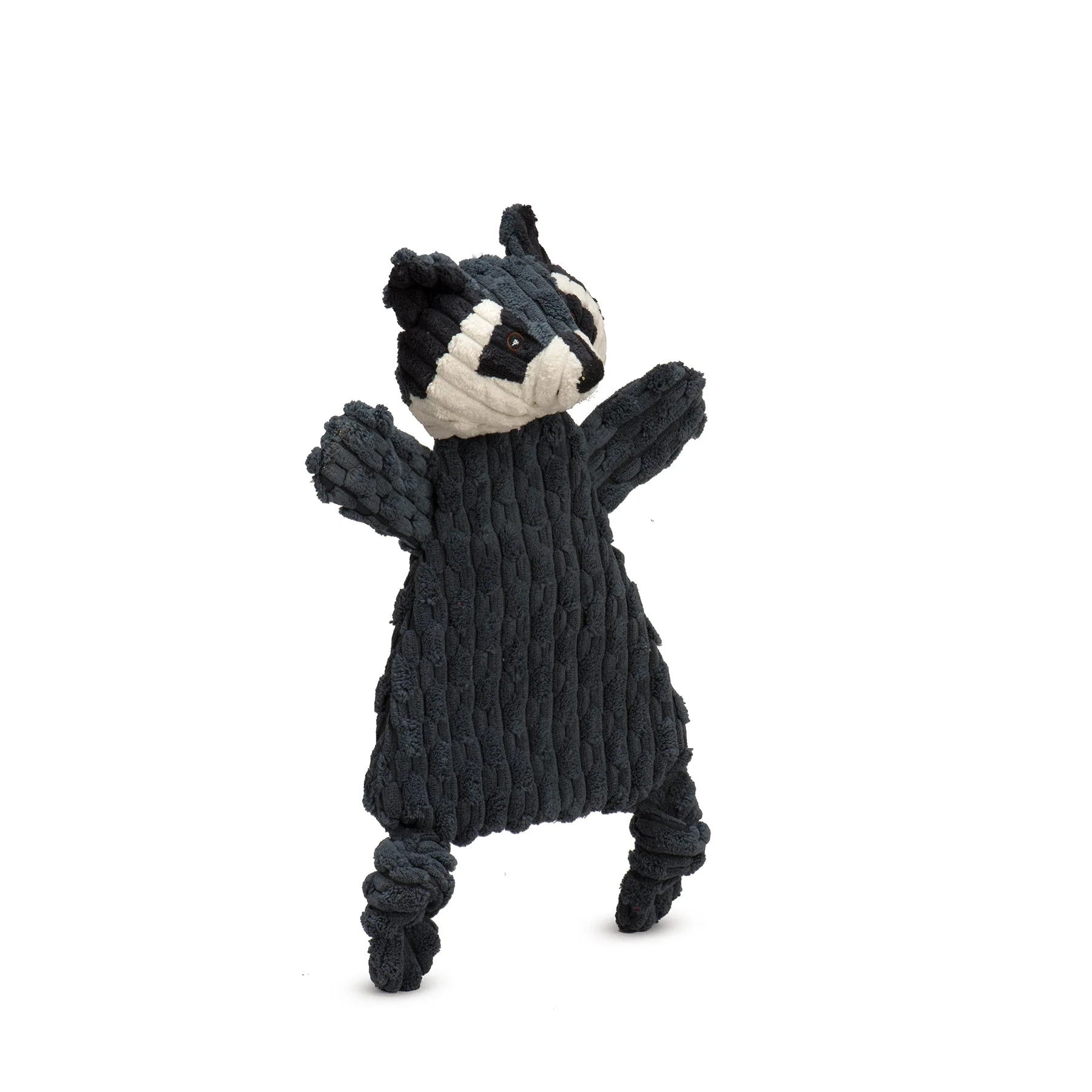 HuggleFlatties™ Reggie Raccoon kestävä vinkuva pehmolelu koiralle