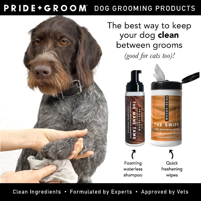 Pride + Groom THE MANE TAME vesitön shampoo koirille ja kissoille