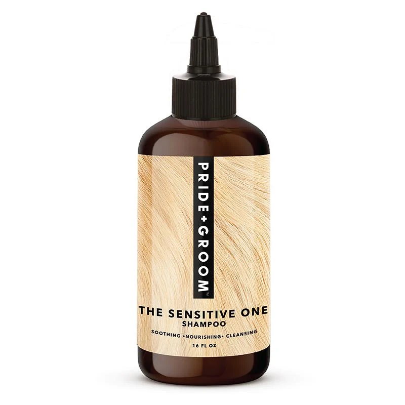 Pride + Groom THE SENSITIVE ONE Hypoallergenic Dog and Puppy Shampoo with Hemp Oil, Aloe and Oatmeal