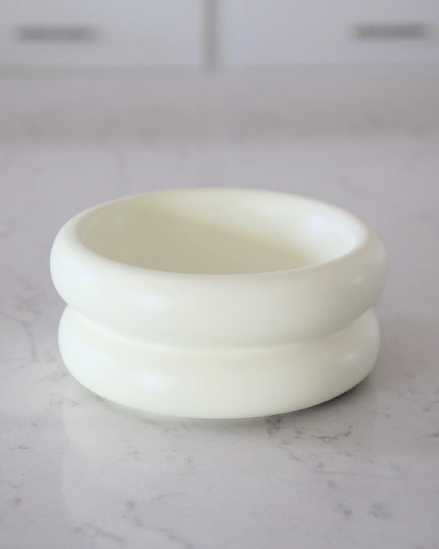 Catenary Elevated Halo Cat Bowl, Raised Ceramic Dish for Digestion