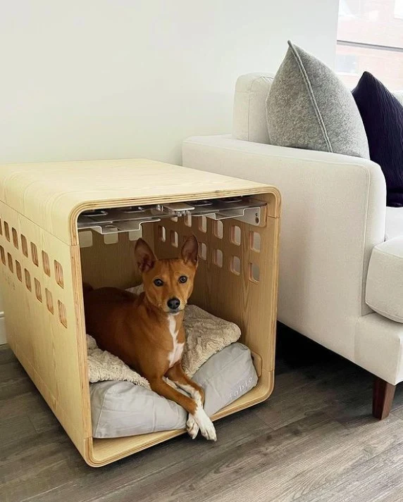 Signature Crate Bentwood Furniture Dog Crate in Two Finishes