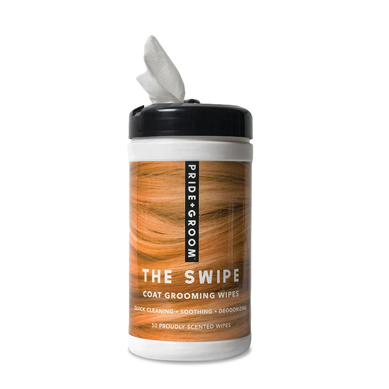 Pride + Groom THE SWIPE Alcohol-Free Hypoallergenic Pet Wipes for Dogs and Cats