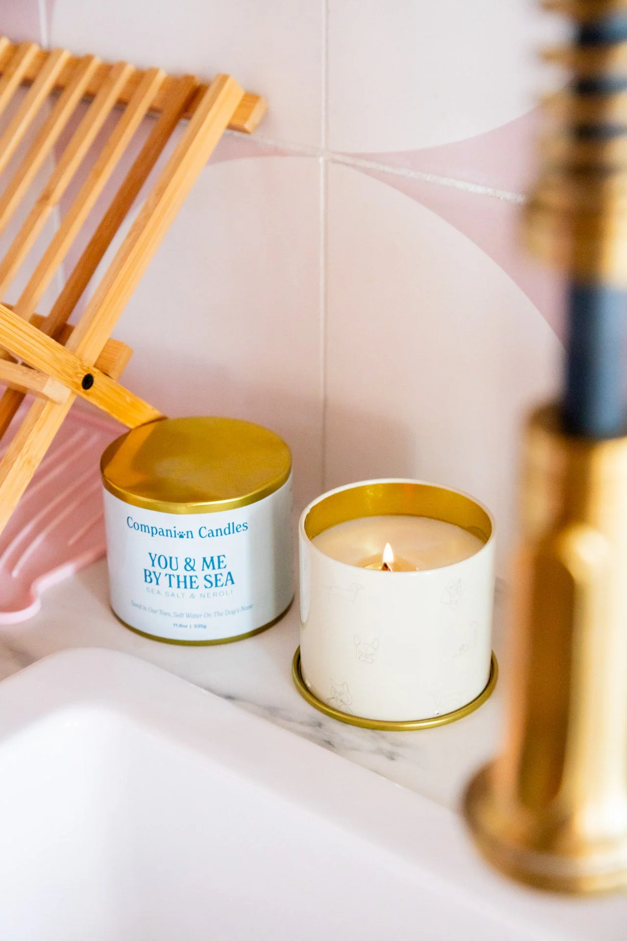 Companion Candles You & Me by the Sea havsalt- og nerolistearinlys