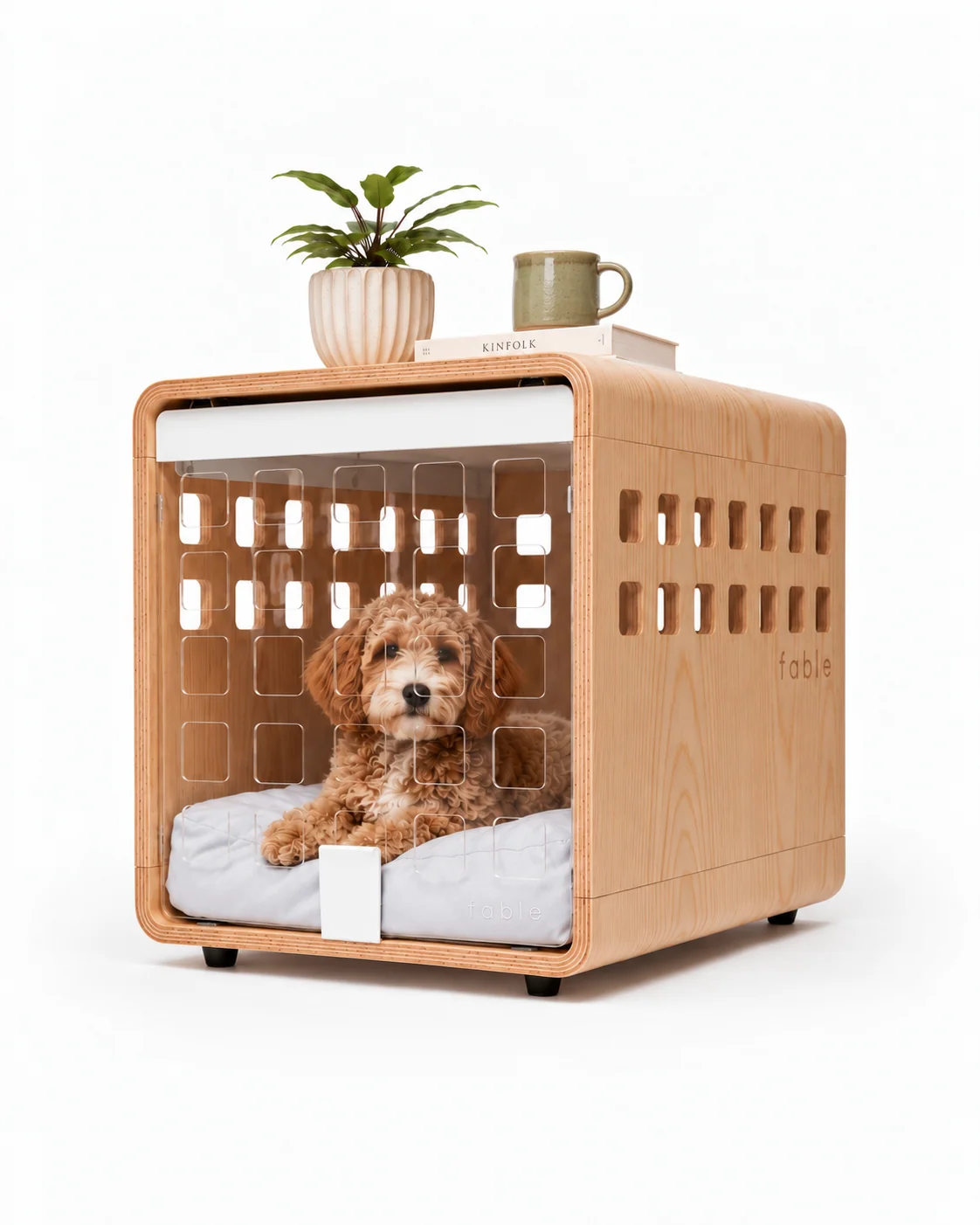 Signature Crate Bentwood Furniture Dog Crate in Two Finishes