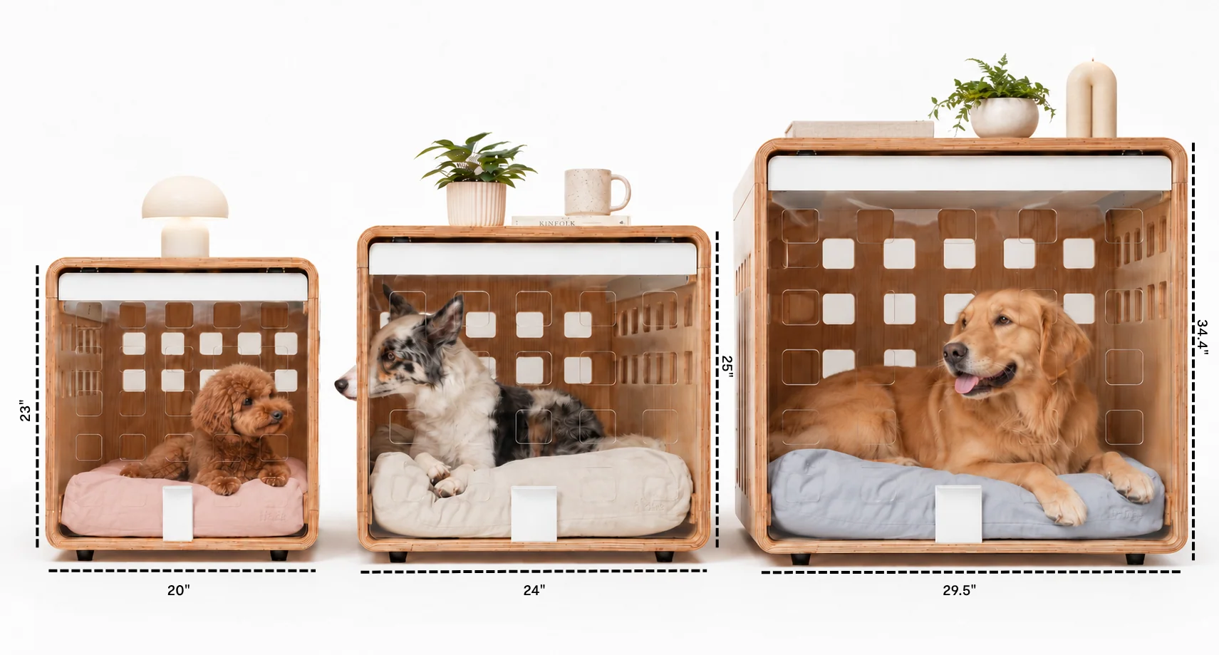 Signature Crate Bentwood Furniture Dog Crate in Two Finishes