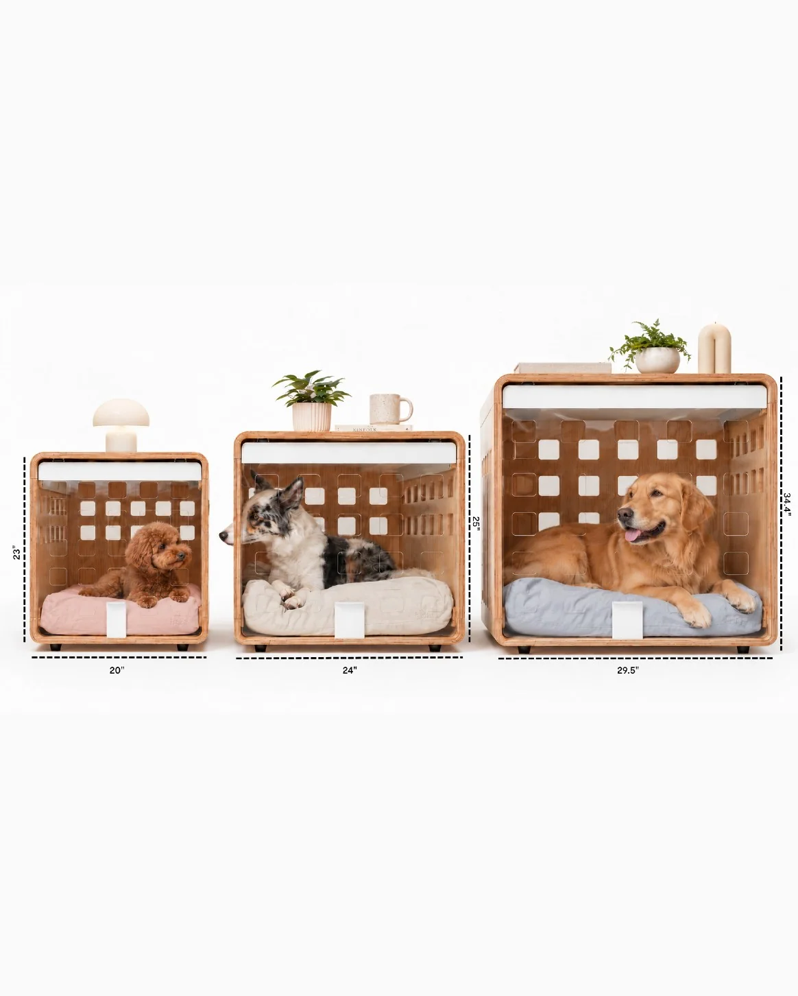 Signature Crate Bentwood Furniture Dog Crate in Two Finishes