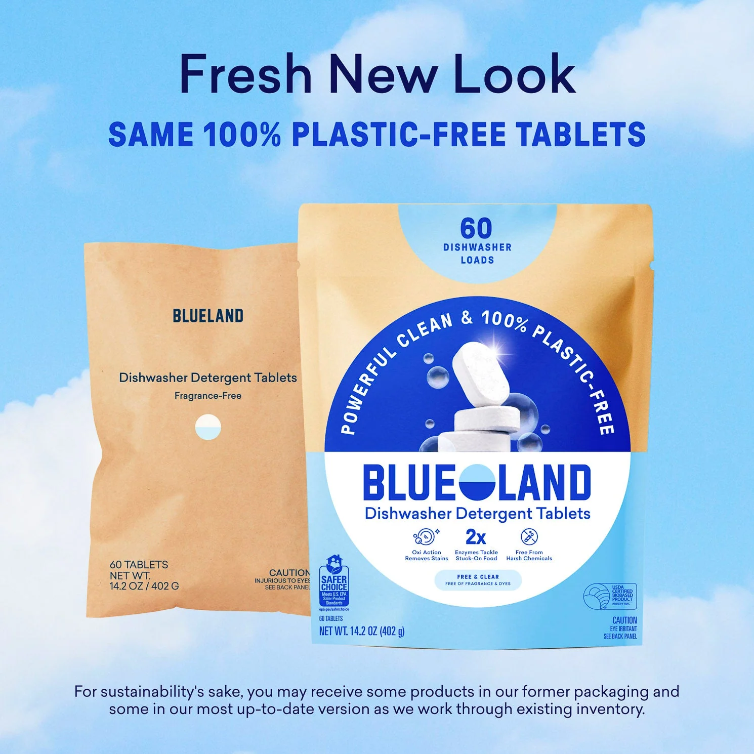 Blueland Dishwasher Detergent Starter-Set mit plastikfreien Tabletten