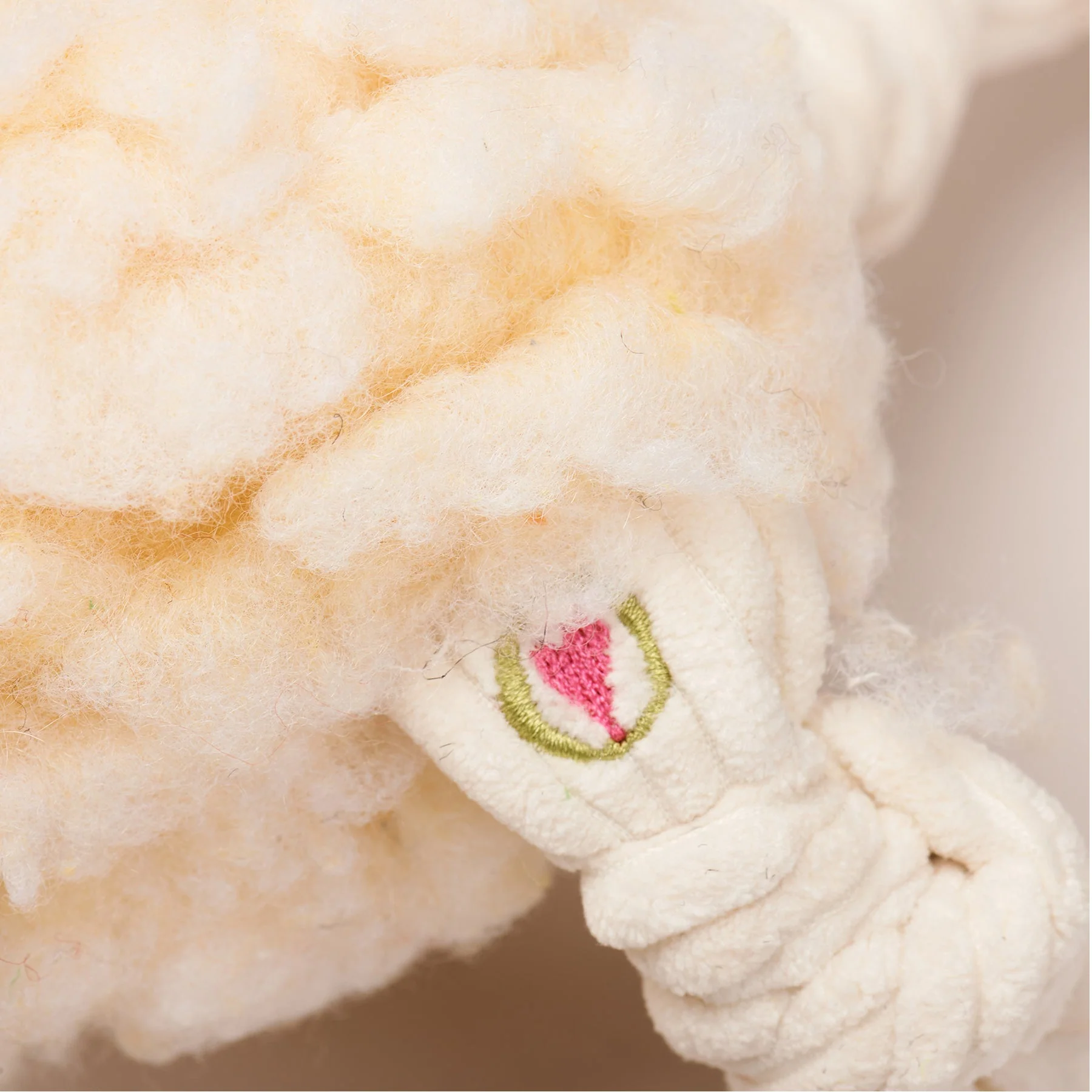 HuggleFleece® Fluffer Knottie™ Louise Lamb Plush Dog Toy