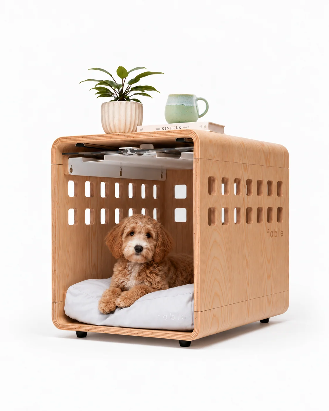 Signature Crate Bentwood Furniture Dog Crate in Two Finishes